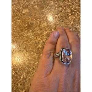 New ring with pink stone size 7
